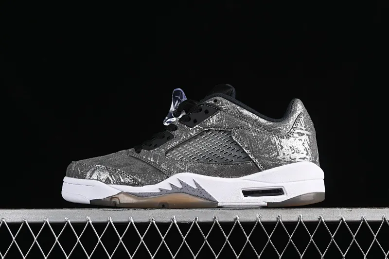 All categories Air Jordan Jordan series basketball shoes Air Jordan 5 Air Jordan 5 Low Premium "ASG" AJ5 Joe 5 gray and silver color low-top basketball shoes 819951-003